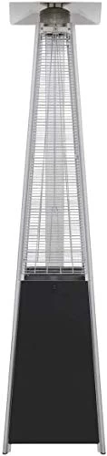 AJH Outdoor Patio Heater Patio Heaters Outdoor Freestanding Real Flame Gas Pyramid Patio Heater Outdoor Garden With…