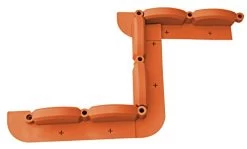 Trim Free Landscape Edging – 10′ Of Interlocking Adjustable Brick Sections – Blocks Grass And Weeds – Terra Cotta -Garden Supply Store 31 TMfsorgL