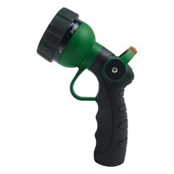 H2O WORKS Garden Hose Nozzle Thumb Control On Off Valve For Easy Water Flow Control, Heavy Duty Metal Garden Hose Nozzleā¦