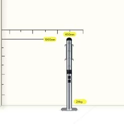 2200W Electric Outdoor Patio Heater, Foldable Standing Patio Heater, Far Infrared Heating,IP55 Waterproof,Silver Gray -Garden Supply Store 314hkPe1i4L