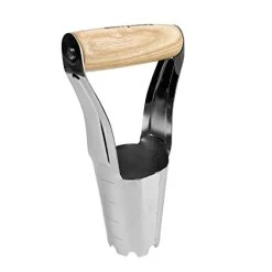 Berry&Bird Garden Bulb Planter With 4 Inches Depth Mark, Stainless Steel Gardening Bulb Transplanter Tool With Short…