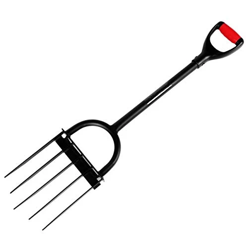 5-Tine Heavy Duty Pitch Fork For Gardening – Long Handled Digging Fork Garden Claw Weeder 6 5-Tine Heavy Duty Pitch Fork For Gardening – Long Handled Digging Fork Garden Claw Weeder - Image 6