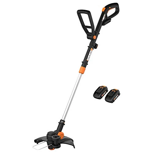 WORX WG170 GT Revolution 20V 12″ Grass Trimmer/Edger/Mini-Mower 2 Batteries And Charger Included, Black And Orange