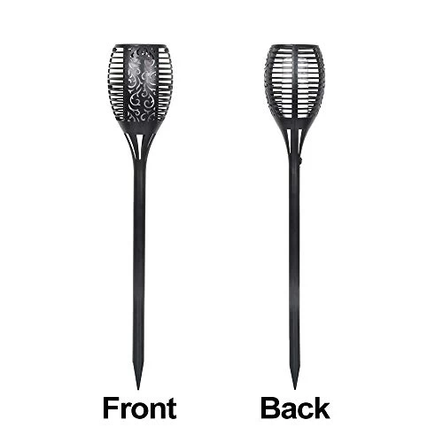 BIGTREE 4pk Solar Light Pathway Outdoor Tiki Torch Stake Walkway LED Flickering Flame 2 BIGTREE 4pk Solar Light Pathway Outdoor Tiki Torch Stake Walkway LED Flickering Flame - Image 2