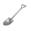 31.5 Inch Flat Head Garden Shovel, D Handle Square Flat Spade Shovel For Gardening, All Stainless Steel Made