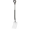 Fiskars 47 Inch Steel D-Handle Ergo Garden Fork (333400-1001)