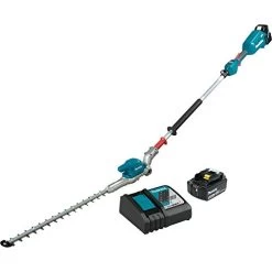 Makita XNU01Z Lithium-Ion Brushless Cordless, Tool Only 18V LXT 20″ Articulating Pole Hedge Trimmer, Teal