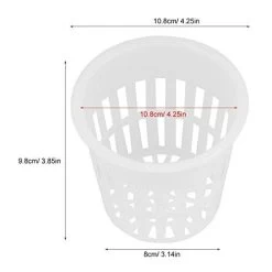 10pcs/Set Garden Net Cups Pots Durable Plastic Plant Nursery Germination Pots Bucket Basket For Hydroponics Garden… -Garden Supply Store 31ZdWd5852BL
