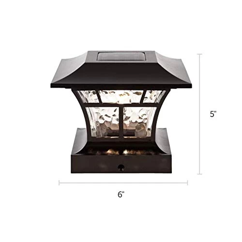 NOMA Solar Post Lights | Waterproof Outdoor Cap Lights For 4 X 4 Wooden Or Vinyl Posts, Deck, Patio, Garden, Décor Or… 2 NOMA Solar Post Lights | Waterproof Outdoor Cap Lights For 4 X 4 Wooden Or Vinyl Posts, Deck, Patio, Garden, Décor Or… - Image 2
