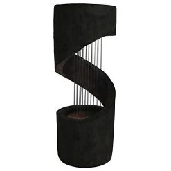 Sunnydaze Outdoor Water Fountain – Showering Spiral Water Fountain Feature – LED Light – Patio, Backyard, Garden Decor… -Garden Supply Store 31d3PSLfikL