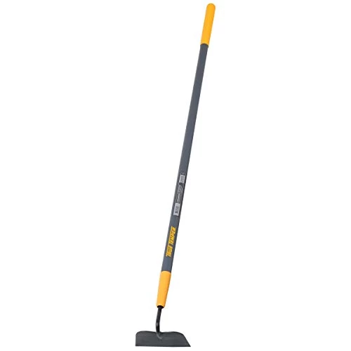 True Temper 26097200 Forged Garden Hoe With Serrated Edge And 54 In. Fiberglass Handle With Cushion Grip, 6.25″