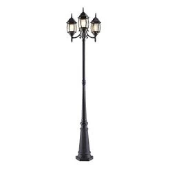 Noma Outdoor Street Light | Waterproof Outdoor Lamp Post Light With Triple-Head Design For Backyard, Patio, Garden…