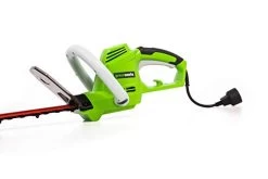 Greenworks 22-Inch 4 AMP Corded Hedge Trimmer HT04B00, Green -Garden Supply Store 31kqtak2wZL