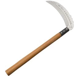 KEYI Steel Grass Sickle,Clearing Sickle, Steel Blade/Hardwood Handle Hand Held Sickle Tool,Professional Clearing Vines…
