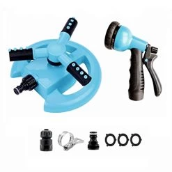 BuVo Garden Sprinkler & Hose Nozzle Spray – Sprinklers And Sprayer Set – Automatic Irrigation System For Garden & Lawn…