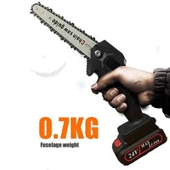 Mini 6 Inch Electric Chain Saw Cordless Chainsaw Felling Tree Felling Household Small Handheld Portable Lithium Electric… -Garden Supply Store 410qdvaWqVL