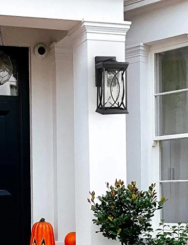 Modern Outdoor Wall Light Exterior Light Fixtures, Black Aluminum With Crack-Like Glass Create Gorgeous Lighting Effects UL And IP65 Waterproof Wall Sconce Outdoor For Garage, Front Porch Lighting 6 Modern Outdoor Wall Light Exterior Light Fixtures, Black Aluminum With Crack-Like Glass Create Gorgeous Lighting Effects UL And IP65 Waterproof Wall Sconce Outdoor For Garage, Front Porch Lighting - Image 6