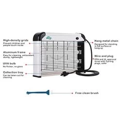 Spica Insect Killer Bug Zapper Indoor, 20W Electronic, Mosquito, Fly, Moths, Wasp, Pest Killer -Garden Supply Store 411T0ctMlCL