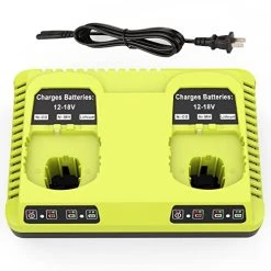 Energup 2Port P117 Dual Chemistry Ryobi 18V Battery Charger For Ryobi 18V Battery ONE+ P117 P118 For Ryobi 18V Max…
