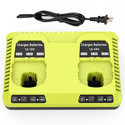 Energup 2Port P117 Dual Chemistry Ryobi 18V Battery Charger For Ryobi 18V Battery ONE+ P117 P118 For Ryobi 18V Max… 1 Energup 2Port P117 Dual Chemistry Ryobi 18V Battery Charger For Ryobi 18V Battery ONE+ P117 P118 For Ryobi 18V Max…