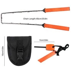 Survival Chainsaw Pocket Hand Saw 29-Inch Folding Survival Chain Saw With Strong Sharp Teeth For Camping Hiking Hunting… -Garden Supply Store 41296o6zb4L