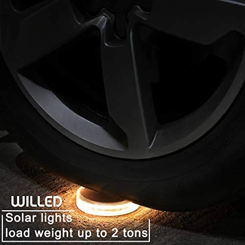 WILLED Solar Step Lights Outdoor, Warm White Solar Deck Lights IP65 Waterproof, Solar Powered Step Lights For Stairs… 4 WILLED Solar Step Lights Outdoor, Warm White Solar Deck Lights IP65 Waterproof, Solar Powered Step Lights For Stairs… - Image 4