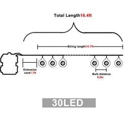 Halloween Cute Eyeball String Lights, 30LED Battery Operated Decorative Lights, Waterproof Twinkle Lights For Halloween… -Garden Supply Store 412Bw4aqx2BtL