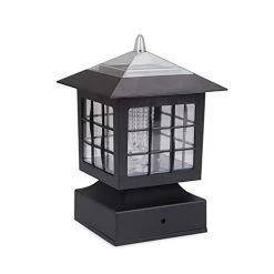 KMC LIGHTING KS101X2 Solar Post Cap Lights Solar Post Lights 4X4 Solar Post Cap Lights Fit For Wooden Posts, 2 Pack -Garden Supply Store 412Hexgu2kL