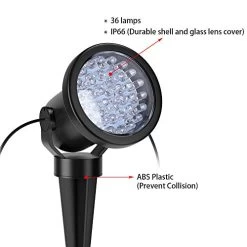 ZODIC Landscape Spotlights, 36 LED Waterproof Outdoor Lights Colorful Spot Light Long Distant Remote Control Garden… -Garden Supply Store 412PsQIdViL