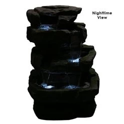 Sunnydaze Large Rock Quarry Outdoor Water Fountain – Rock Waterfall Fountain & Backyard Water Feature For Patio, Yard… -Garden Supply Store 412W7HEteTL