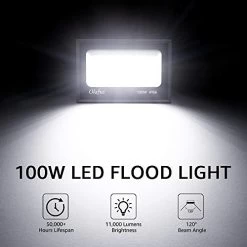 Olafus 2 Pack 100W LED Flood Light Outdoor, Bright Outside Floodlights, IP66 Waterproof Exterior Security Lights, 5000K… -Garden Supply Store 414RSc9c8ZL