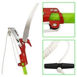 YaeTool Tree Pole Pruner 26FT Length Manual Pole Saw Tree Scissor Cutter Yard Garden Tool Loppers Hand Pole Saws -Garden Supply Store 414w99UR8dL