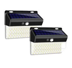 Enkman Solar Lights Outdoor 206Leds 3 Mode Wireless Motion Sensor Security Lights With Wide Angle IP65 Waterproof For…