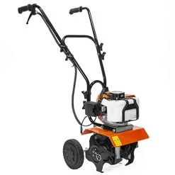XtremepowerUS Commercial 55CC Tiller Cultivator 2-Cycle Gas Powered Garden Yard Grass Walk Behind Soil Prep Root Dirt…