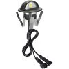 FVTLED Pack Of 10 Warm White Low Voltage LED Deck Lights Kit Φ1.38″ Outdoor Garden Yard Decoration Lamp Recessed Landscape Pathway Step Stair Warm White LED Lighting, Black