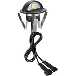 FVTLED Pack Of 10 Warm White Low Voltage LED Deck Lights Kit Φ1.38″ Outdoor Garden Yard Decoration Lamp Recessed Landscape Pathway Step Stair Warm White LED Lighting, Black
