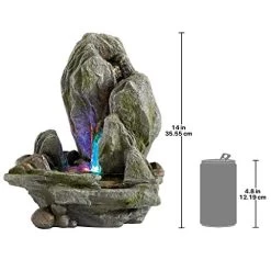 Water Fountain With LED Light – Breakneck Falls Garden Decor Rock Fountain – Outdoor Water Feature -Garden Supply Store 4178jU0nUPL