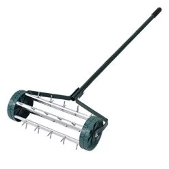 Heavy Duty Rolling Garden Lawn Aerator Roller Home Grass Steel Handle Green New -Garden Supply Store 4178yHqKpUL