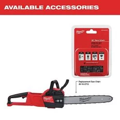 Milwaukee M18 FUEL 16 Inch 18-Volt Lithium-Ion Battery Brushless Cordless Chainsaw 2727-20 (Tool-Only) -Garden Supply Store 417F1Lcej9L