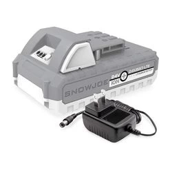 Snow Joe 24V-2AMP-SK1 Starter Kit Includes 1 X 2.0-Ah Lithium ION Battery + Standard Charger, White