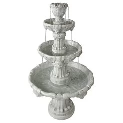 Water Fountain – Nearly 5 Foot Tall Medici Lion Four Tier Garden Decor Fountain: Antique Stone Finish – Outdoor Water… 7 Water Fountain – Nearly 5 Foot Tall Medici Lion Four Tier Garden Decor Fountain: Antique Stone Finish – Outdoor Water… -Garden Supply Store 41912Bfme52L