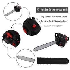 WEGSD Gas Chainsaws 58cc 2-Stroke Gas Powered Chain Saw 20-Inch Chainsaw Chain With Tool Kit For Cutting Forest Wood… -Garden Supply Store 419IpAn2BbCL