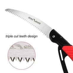 FLORA GUARD 7.7 Inch Folding Hand Saw, Camping/Pruning Saw With Sharp Blade Solid Grip And Safety Lock(Green) -Garden Supply Store 419ZfIeaY6L