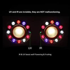 PARFACTWORKS 500W LED Grow Light, COB & 10W Daylight Full Spectrum Including UV&IR For Indoor Gardens Hydroponics All… -Garden Supply Store 419ng 9YZgL