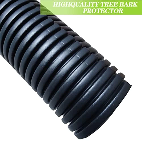 Corrugated Tree Guards, 6Pcs Tree Trunk Protectors Guard Tube Wraps To Protect Bark 15.7-Inch Long, 2-Inch Diameter, Tree Saplings Plants Protectors From Deer,Rodents, Mowers,Trimmers (Black) 3 Corrugated Tree Guards, 6Pcs Tree Trunk Protectors Guard Tube Wraps To Protect Bark 15.7-Inch Long, 2-Inch Diameter, Tree Saplings Plants Protectors From Deer,Rodents, Mowers,Trimmers (Black) - Image 3