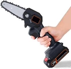 Mini Cordless Electric Chainsaw, 4-Inch 24V Cordless Handheld Chainsaw, Electric Portable Chainsaw Lithium-iON For Wood…