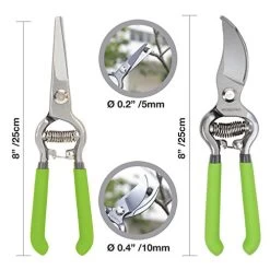 WORKPRO 2-Piece Pruning Shears Set, 8″ Bypass Garden Shears And 8” Handing Pruner With Steel Straight Blade For Flowers, Small Gardens 10 WORKPRO 2-Piece Pruning Shears Set, 8″ Bypass Garden Shears And 8” Handing Pruner With Steel Straight Blade For Flowers, Small Gardens -Garden Supply Store 41Amti2BBIaL