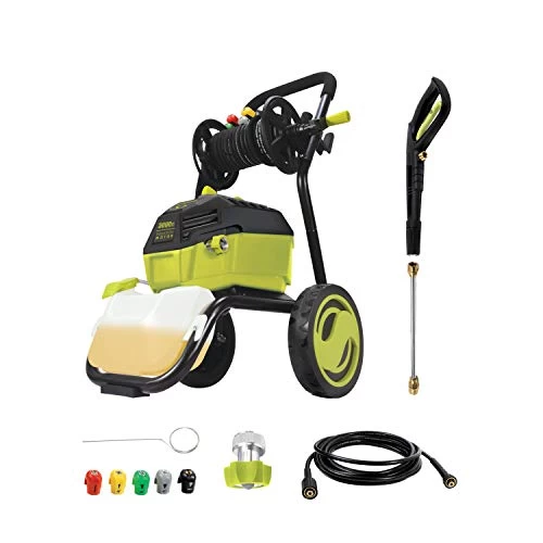 Sun Joe SPX4601 3000 PSI MAX 1.30 GPM High Performance Electric Pressure Washer, W/ 20-ft Hose Reel 1 Sun Joe SPX4601 3000 PSI MAX 1.30 GPM High Performance Electric Pressure Washer, W/ 20-ft Hose Reel