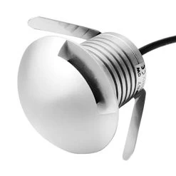 CNBRIGHTER LED In-Ground Well Light,3W CREE Chip,12V-24V DC,IP67 Waterproof Aluminum,Directional Horizontally Outdoor…