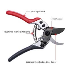 Sanung Pruning Shears Gardening Tools Garden Shears With Sharp High Carbon Steel Teflon Coated Blade And Non-Slip… -Garden Supply Store 41Dboi4SqHL
